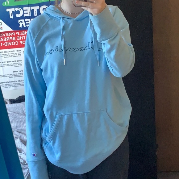Blue champion hoodie size large - Picture 1 of 2